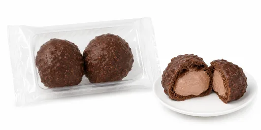 Crispy Chocolate Cream Puffs (2-pack)